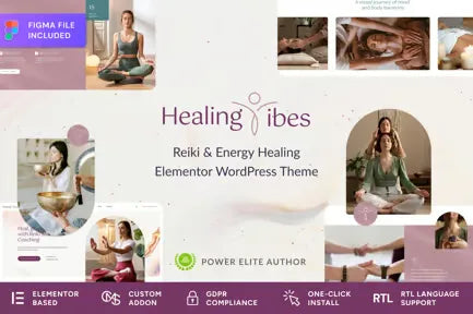 Healing Vibes - Reiki Meditation WordPress Theme