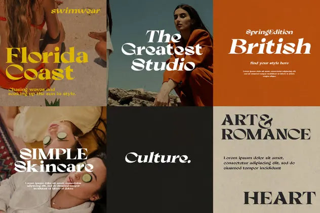 Cinega Sexy Vintage Serif Font