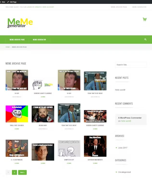 Meme Generator WordPress Plugin