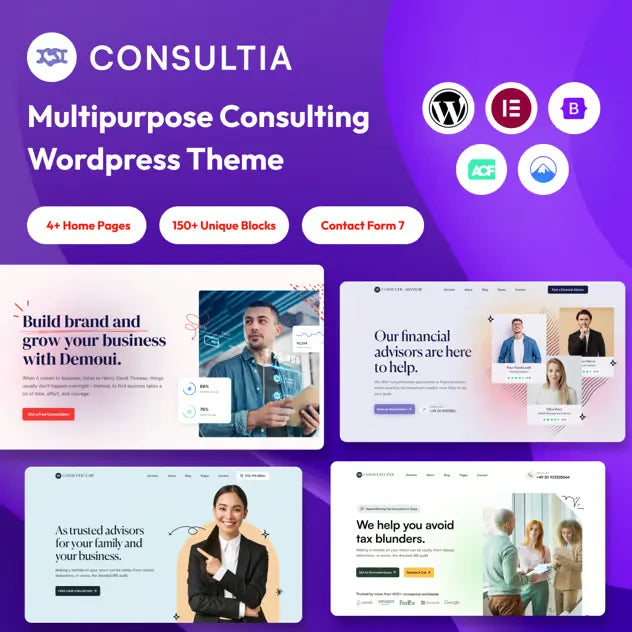 Consultia - Multipurpose Consulting WordPress Them