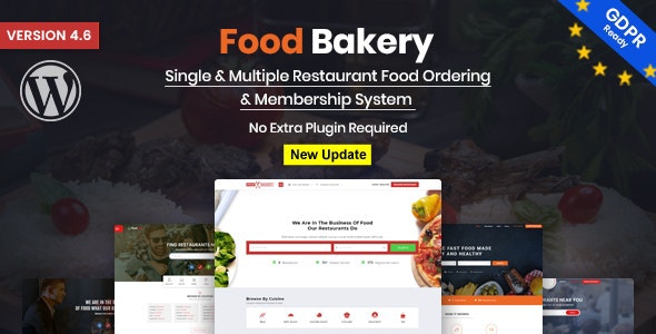 FoodBakery Food Delivery Restaurant Directory WordPress Theme