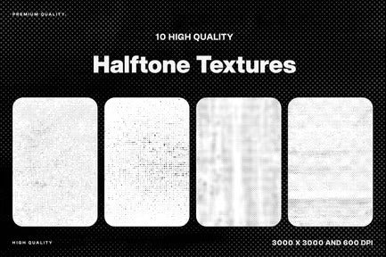 10 Halftone Textures