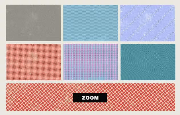 12 Halftone Overlay Textures