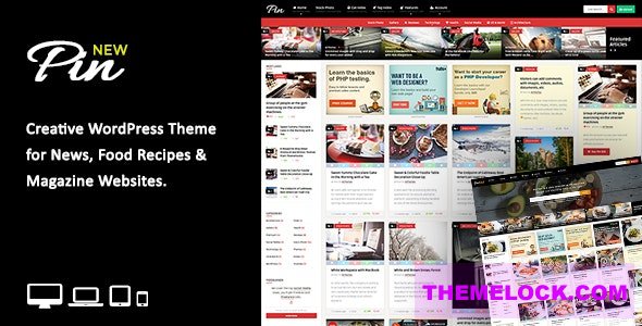 Pin = Pinterest Style / Personal Masonry Blog / Front-end Submission