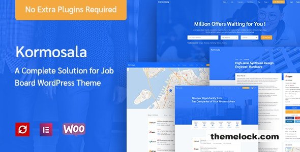 Kormosala Job Board WordPress Theme