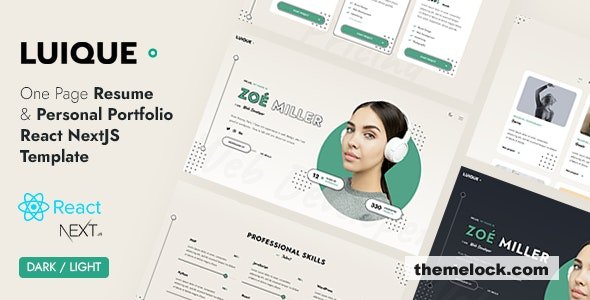 Luique - Personal Portfolio WordPress Theme