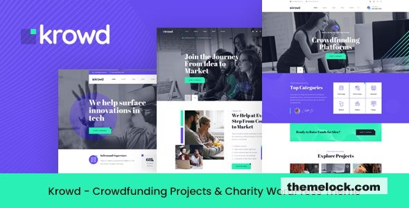 Krowd Crowdfunding & Charity WordPress Theme