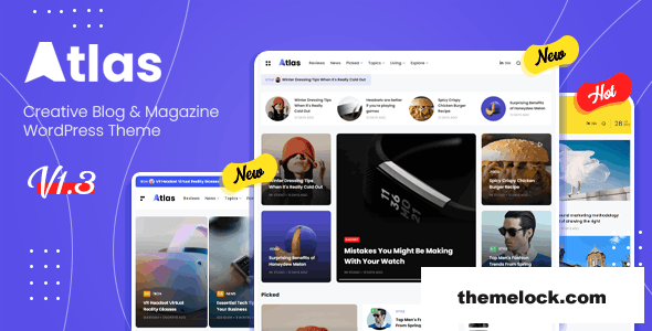 Atlas Creative Blog & News WordPress Theme