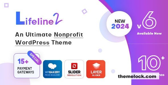 Lifeline An Ultimate Nonprofit WordPress Theme for Charity, Fundraising and NGO Organizations