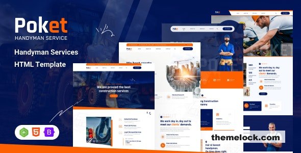 Poket - Handyman Renovation Services HTML Template