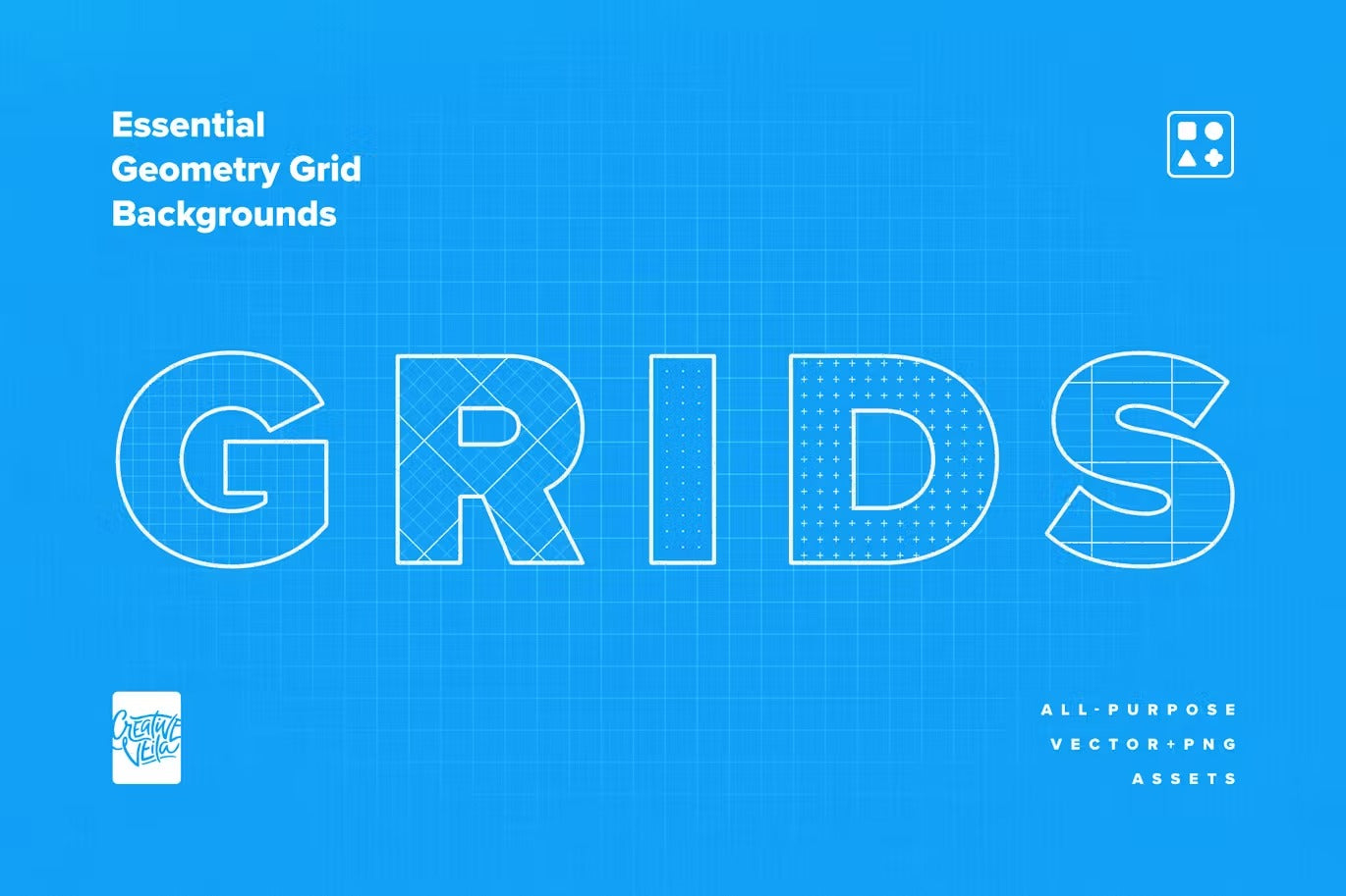 Essential Geometry Grid Backgrounds