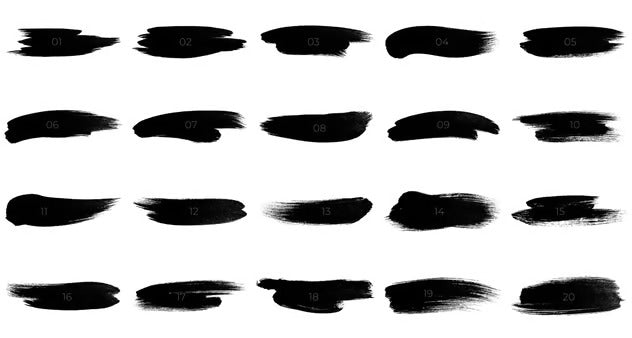 20 Brush Stroke Textures