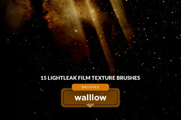 Film texture and light leaks photoshop brushes