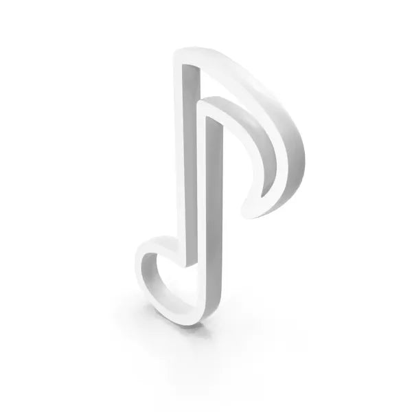 Music Notes Icon White