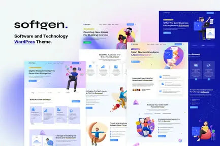 Softgen - Software & Technology WordPress Them