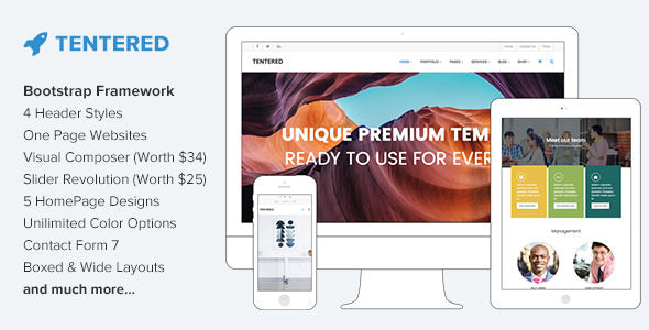 Tentered Multi Purpose WordPress Theme