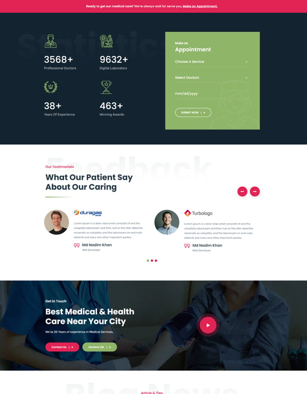 Doctio - Medical Health WordPress Theme