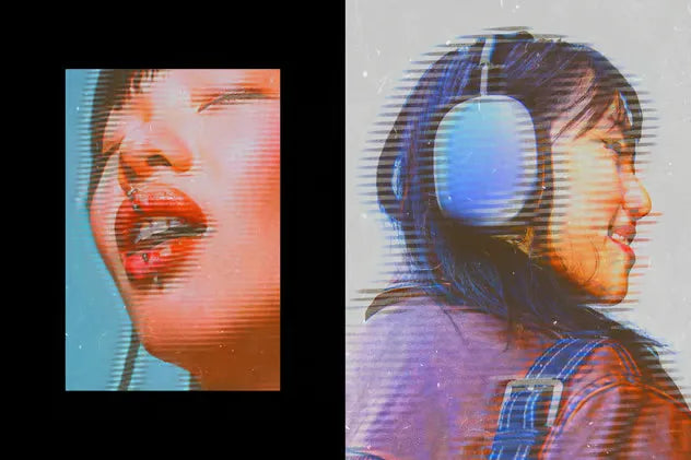 Acid VHS Photo Effect