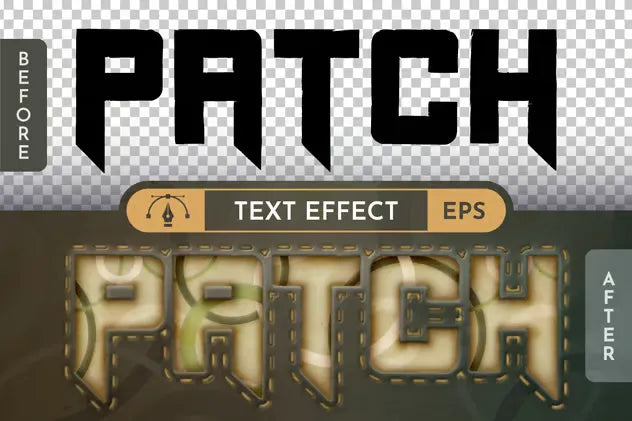 Military Patch Editable Text Effect, Graphic Style