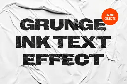 Grunge Ink Poster Text Effect