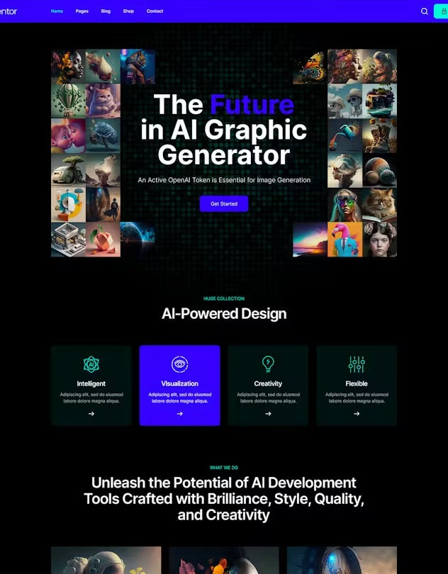 AI Mentor | AI Image Generator WordPress Theme