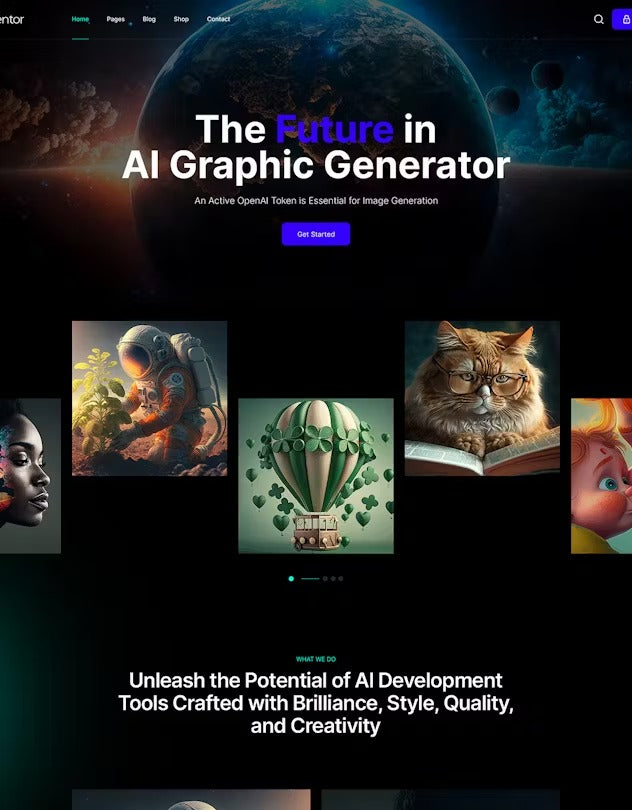 AI Mentor | AI Image Generator WordPress Theme