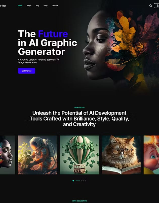 AI Mentor | AI Image Generator WordPress Theme