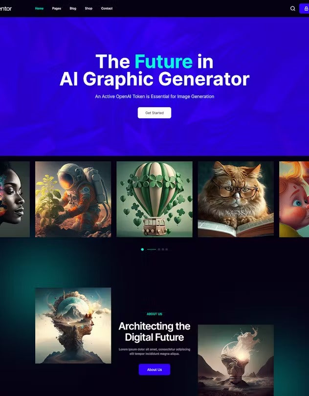 AI Mentor | AI Image Generator WordPress Theme