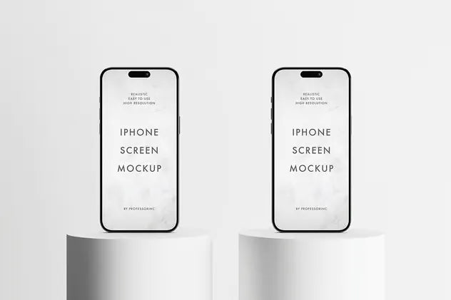 Apple iPhone 15 Pro Max Mockup Set