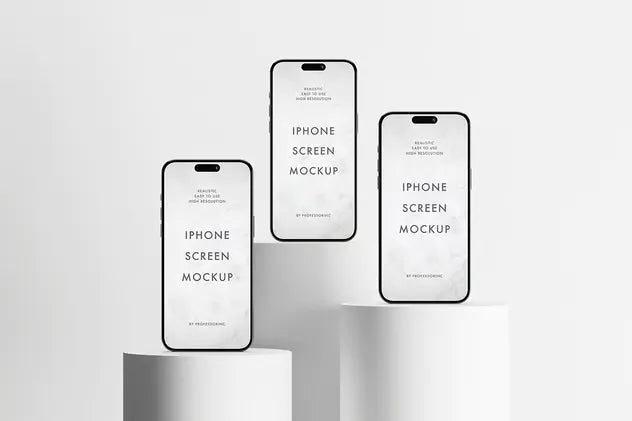 Apple iPhone 15 Pro Max Mockup Set