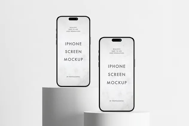 Apple iPhone 15 Pro Max Mockup Set