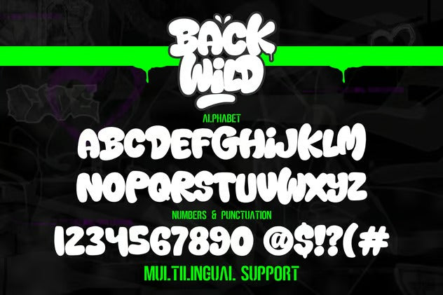 Back Wild - Fun Graffiti Font