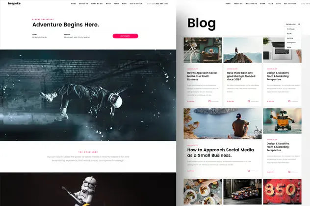 Bespoke One Page Creative HTML Template