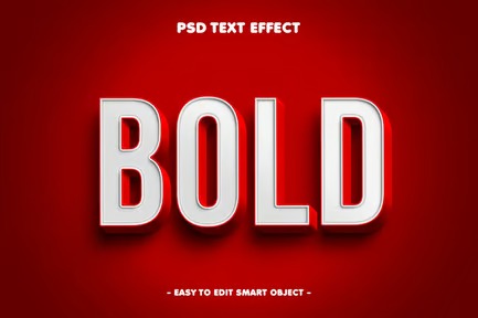 Bold Stylized 3D Text Effect