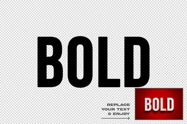 Bold Stylized 3D Text Effect