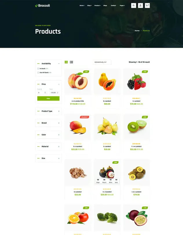 Broccoli - Organic Food Store Shopify Theme