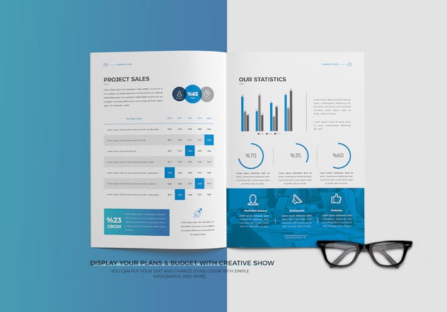 Brochure Template 24 Pages | Canva | Docx |ID| Ai