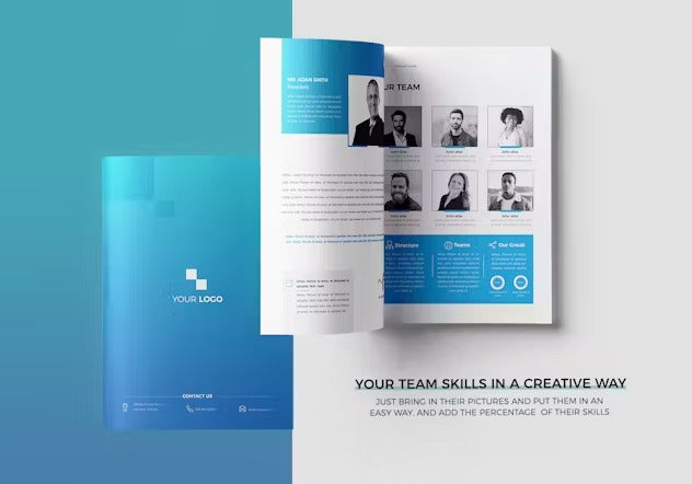 Brochure Template 24 Pages | Canva | Docx |ID| Ai