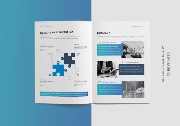 Brochure Template 24 Pages | Canva | Docx |ID| Ai