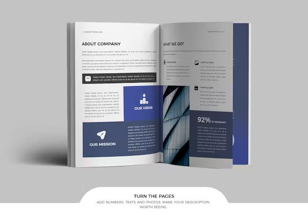 Canva Company Profile Word & InDesign | 20 Pages