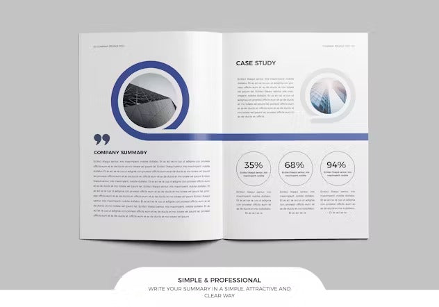 Canva Company Profile Word & InDesign | 20 Pages