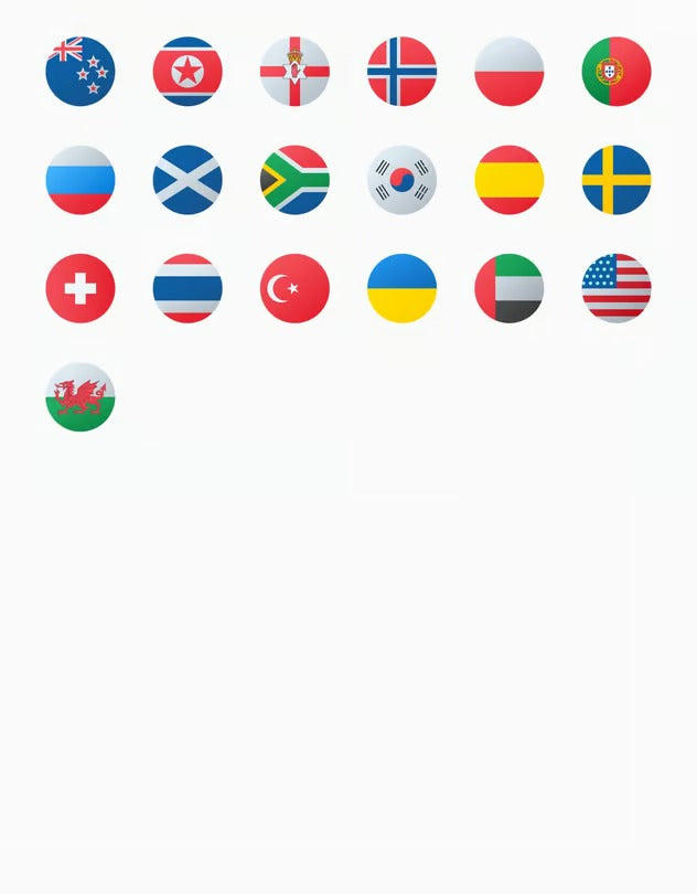 Circled flags