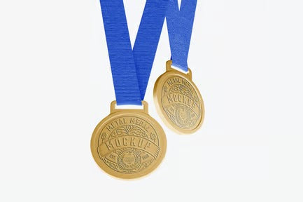 Competition Medals Set Mockup