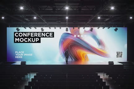 Conference Hall Screen Mockup