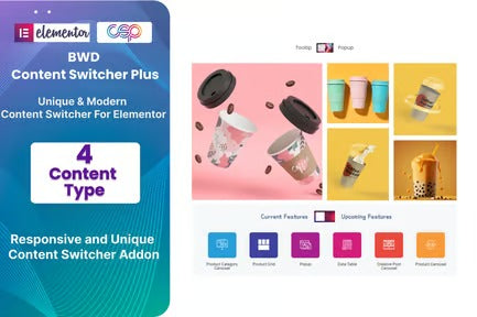 Content Switcher Plus Addon For Elementor