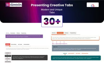 Creative Tabs addon for elementor