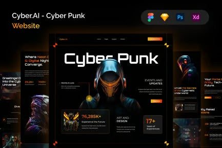 Cyber.AI - Cyber Punk Website