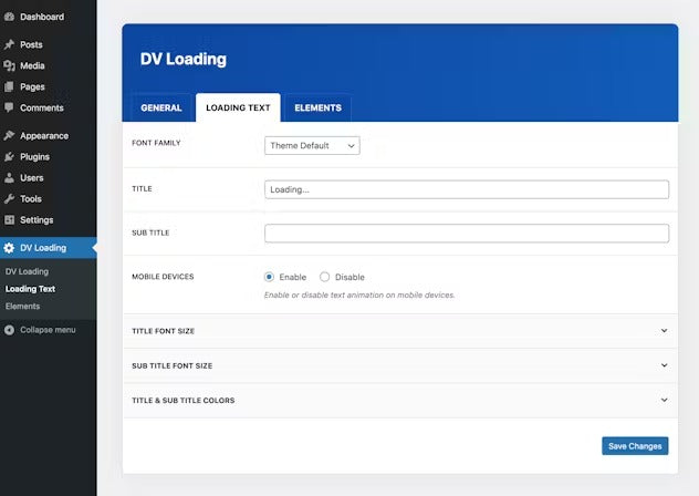 DV Loading - WordPress Site Preloader Plugin