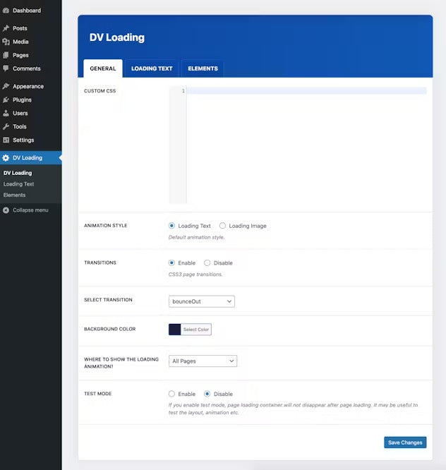 DV Loading - WordPress Site Preloader Plugin