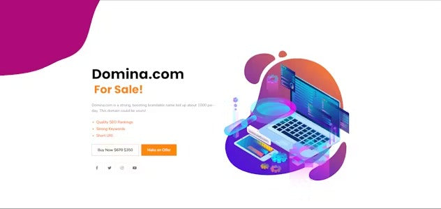 Domina - Domain For Sale & Auction Plugin